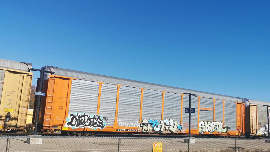 BNSF 28014 (Body) TTGX 953149 (Flat)